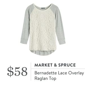 Market & Spruce Lace Top